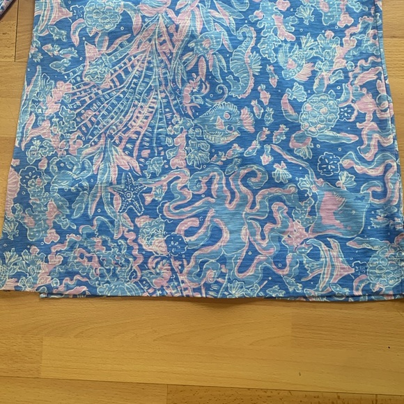 Lilly Pulitzer Kaia Knit Tunic Top Boca Blue Sea What I Sea Size Like New Small - Picture 9 of 9